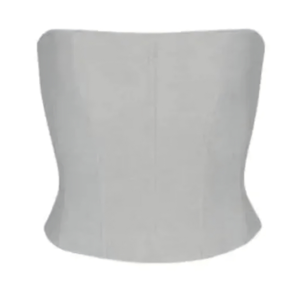 NWOT SKIMS 2XL Elegant Gray FLEECE Women's Corset TOP